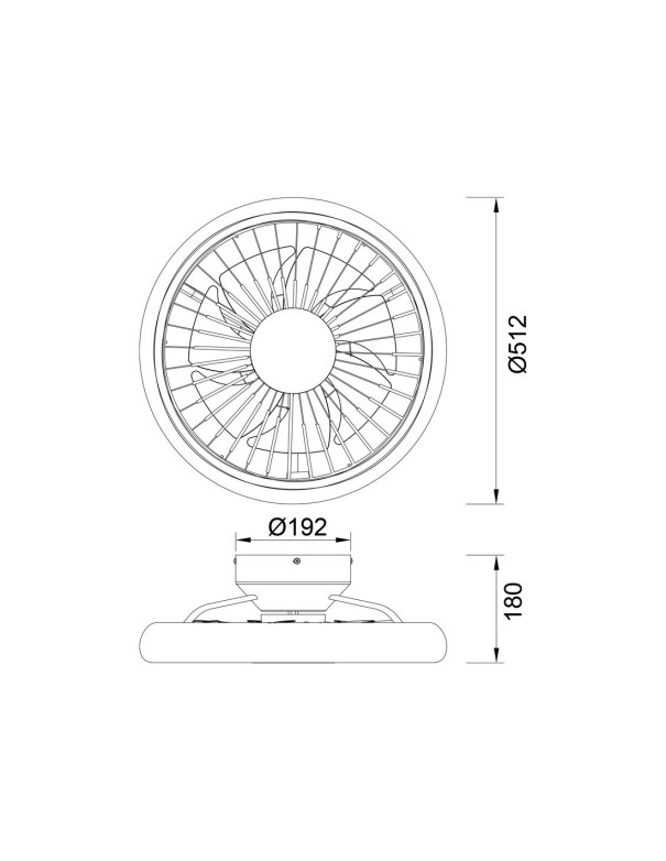 Turbo Mantra Ventilador Blanco