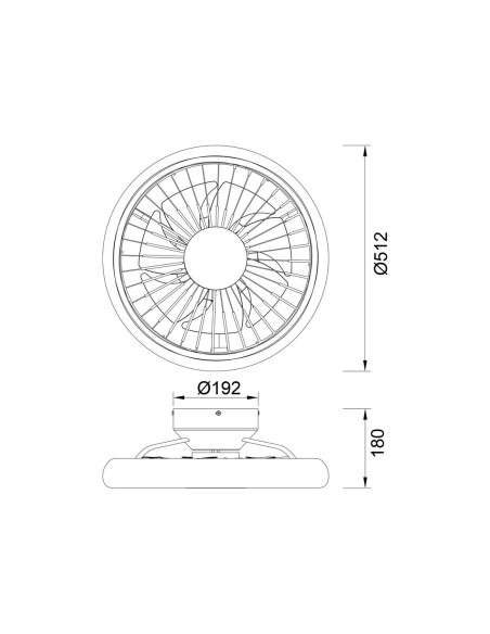 Turbo Mantra Ventilador Blanco
