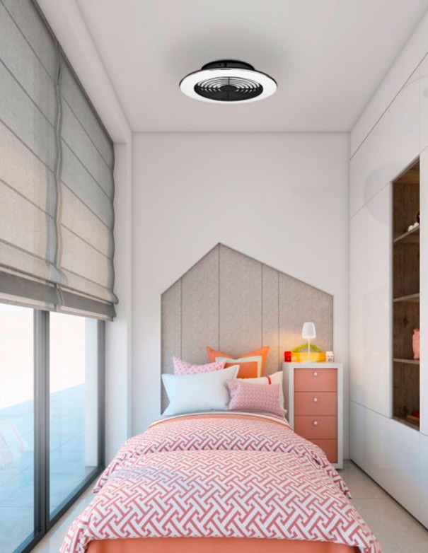 Alisio Mantra Ventilador Negro