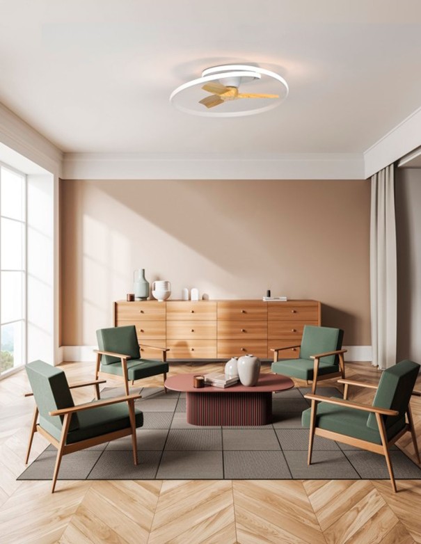 Ocean Mantra Ventilador Blanco