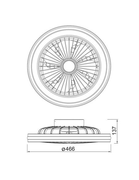 Gamer Mantra Ventilador Blanco RGB