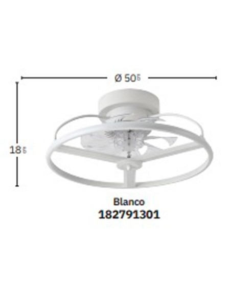 Fabrilamp Ventilador de Techo Dorado