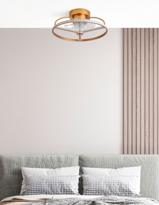 Fabrilamp Ventilador de Techo Dorado