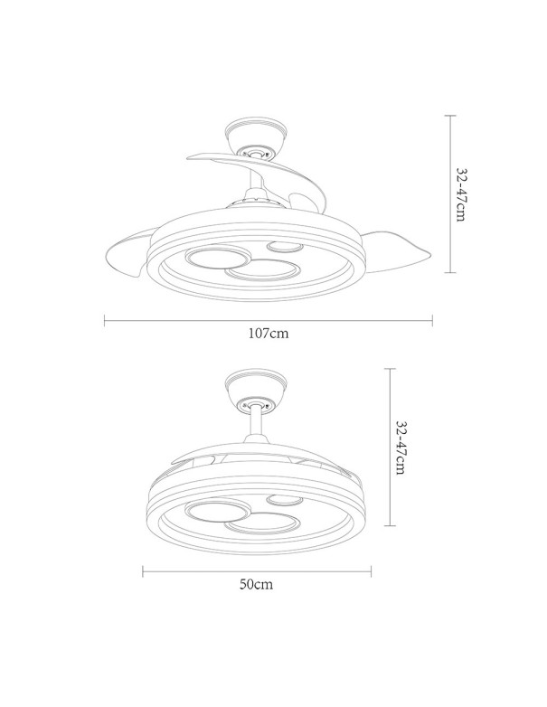 Turia Fabrilamp Ventilador de Techo...