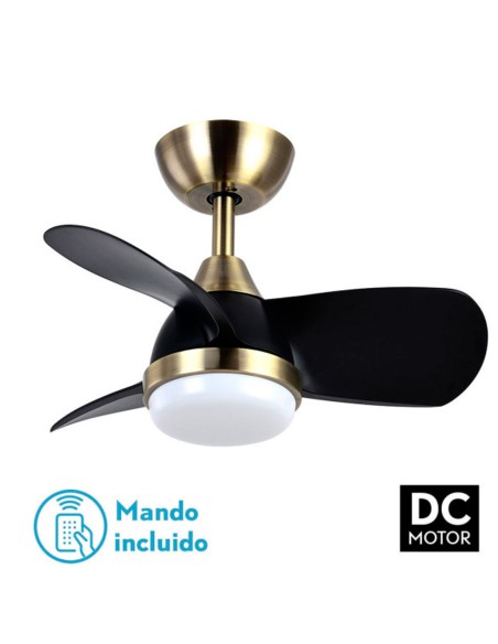 pirdo ventilador negro oro