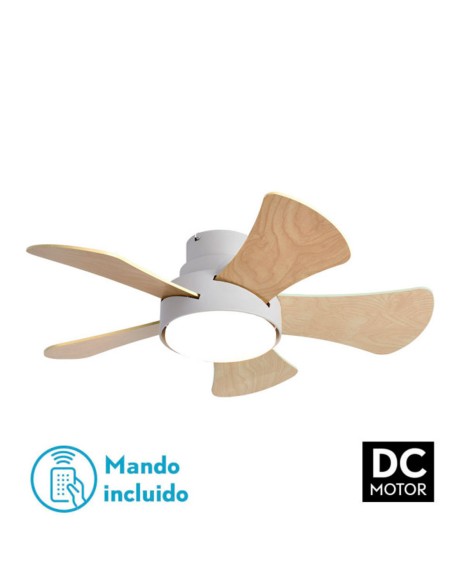 Gregario Fabrilamp Ventilador Aspas Reversibles Blanco Haya