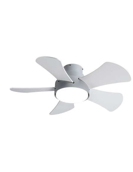 Ventilador Infantil Gris Aspas Reversibles Blanco Haya