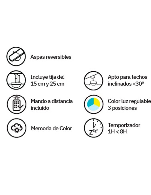 Braw Fabrilamp Ventilador Aspas...