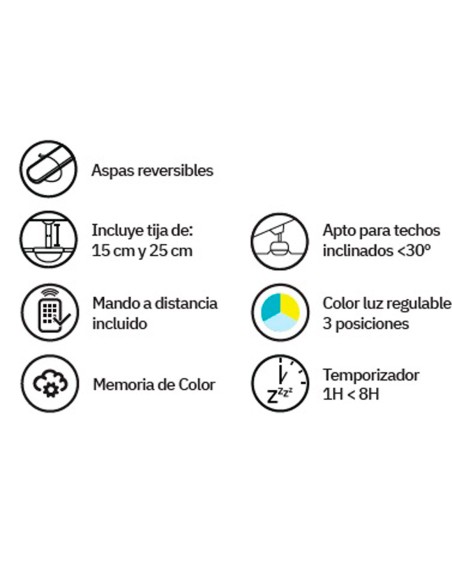 Braw Fabrilamp Ventilador Aspas Reversibles