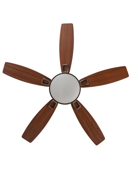 Fabrilamp Ventilador Aspas Reversibles Nogal Roble
