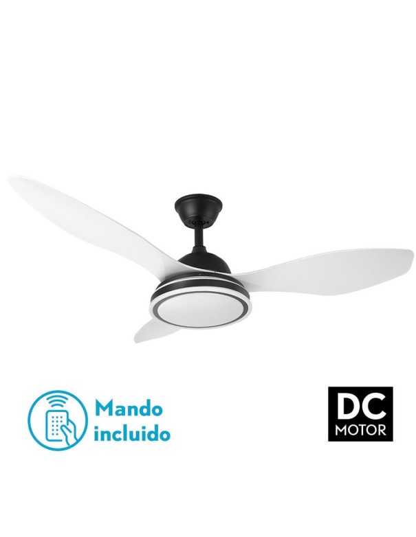 Fabrilamp Ventilador Blanco y Negro