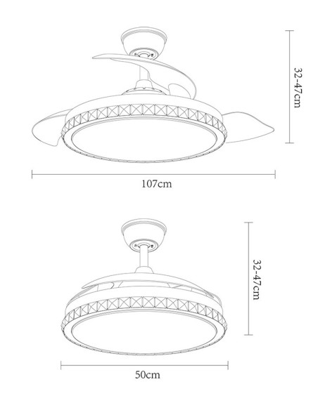 Ventilador barato de techo