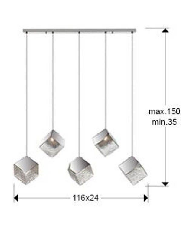 Lámpara de techo para mesa de salón