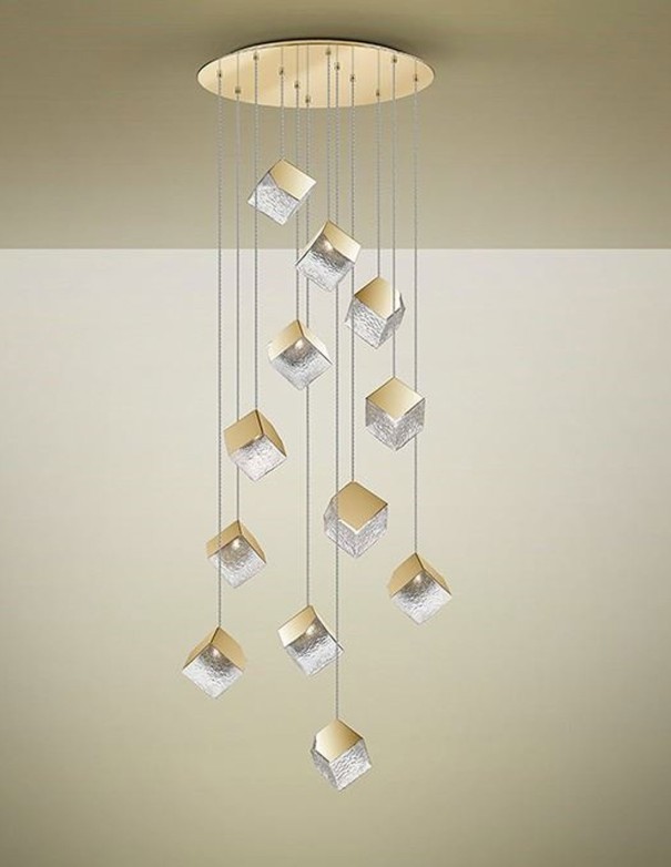 Lámpara de techo gran formato Priscila oro