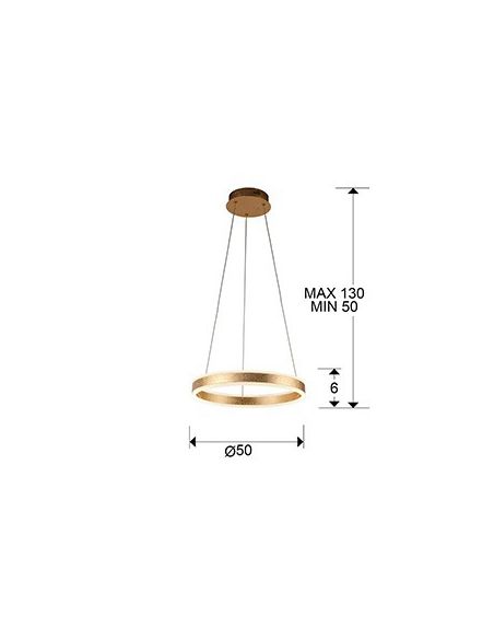 Lámpara negra Schuller con led