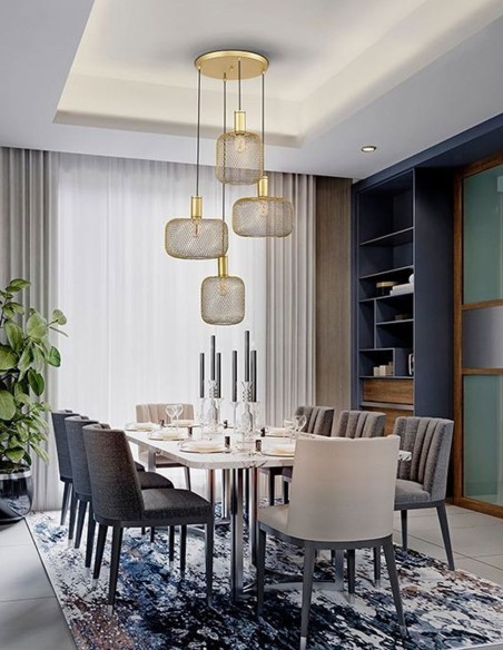 Lámpara de techo Osiris tulipas caladas