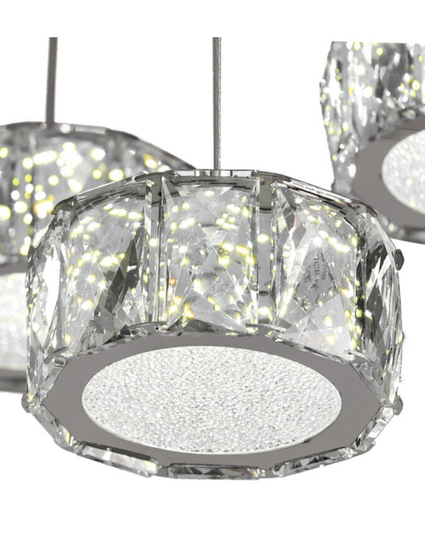 Lámpara cristal facetado