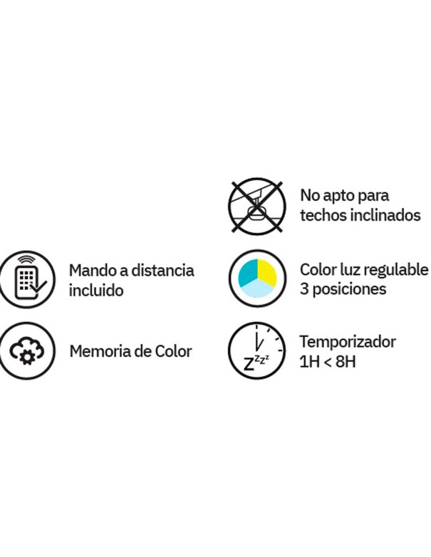 Natasha Fabrilamp Ventilador Blanco Haya