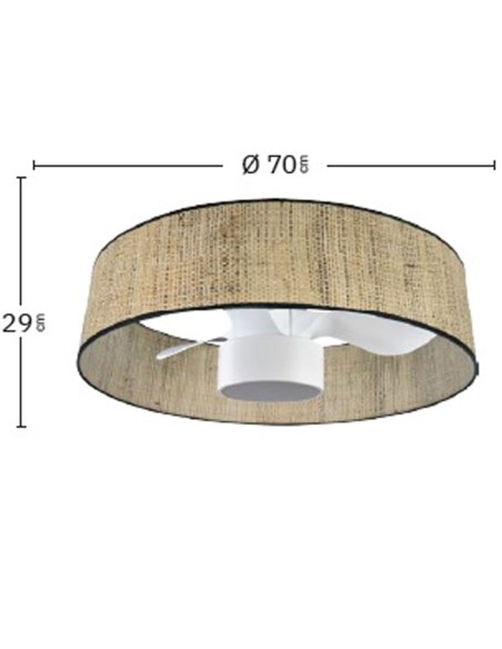 Natasha Fabrilamp Ventilador Blanco Haya