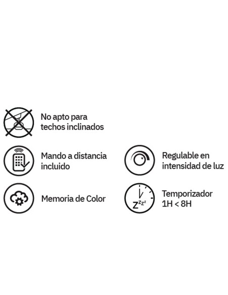 Ventilador de Techo Negro Oro