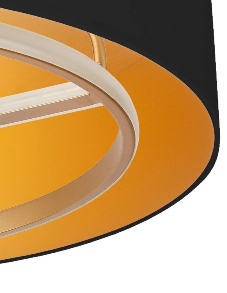 Ventilador de Techo Negro Oro