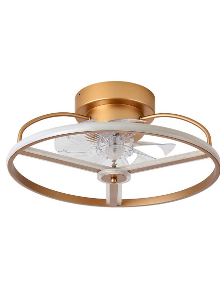 ventilador anuska negro oro