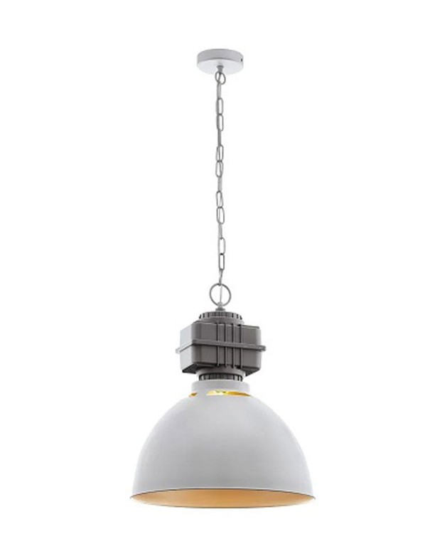 Lámpara Diseño Industrial Gris-Rosa