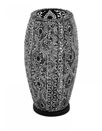 Lámpara sobremesa metal calado