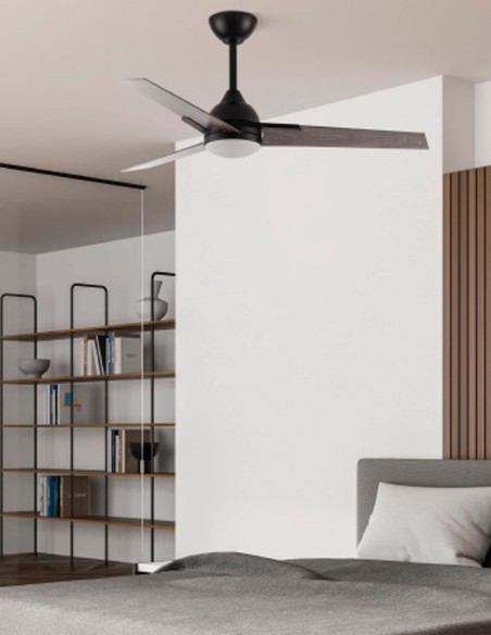 Fabrilamp Ventilador Negro y Gris