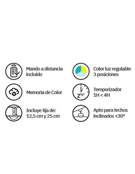 Fabrilamp Ventilador Negro y Gris