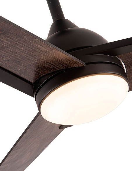 Fabrilamp Ventilador Negro y Gris