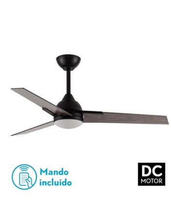 ventilador argestes negro y gris