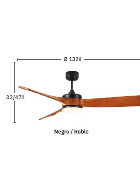 Fabrilamp Ventilador Blanco Haya