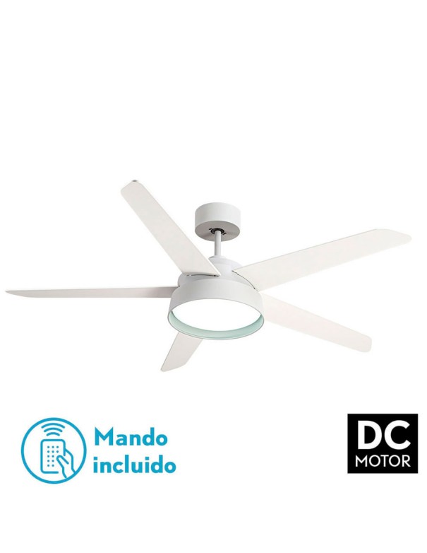 Lebeche Fabrilamp Ventilador Blanco Haya