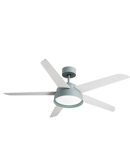 ventilador verde blanco