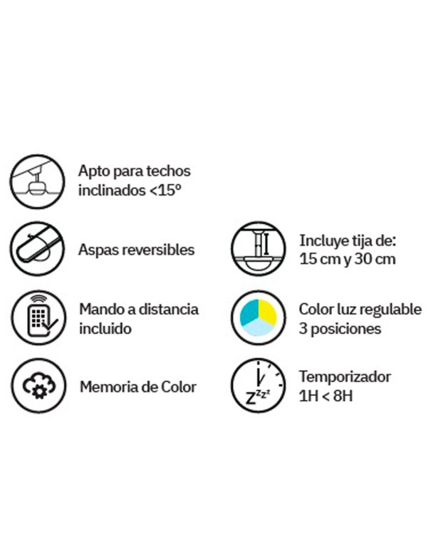 Fabrilamp Ventilador Gris Aspas...