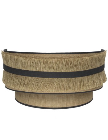 Apliques medios de pared con saco y cinta de lino