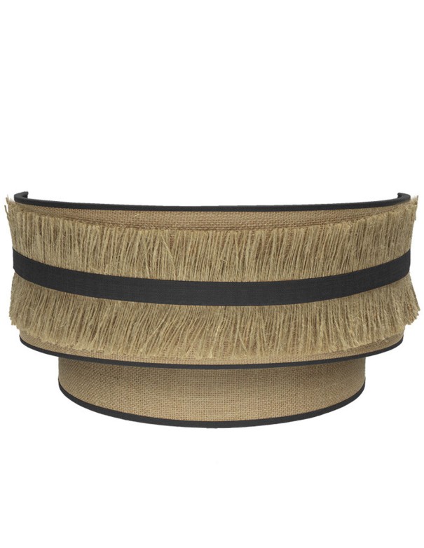 Apliques medios de pared con saco y cinta de lino