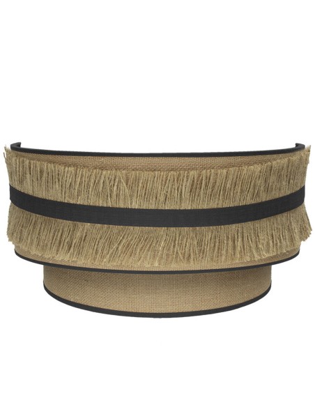 Apliques medios de pared con saco y cinta de lino