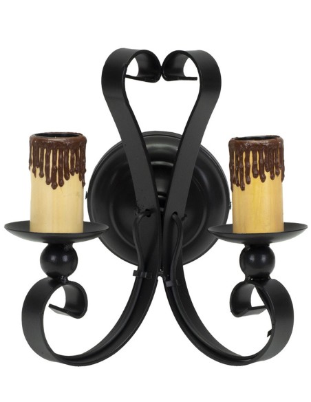 Apliques 2 luces rústicos