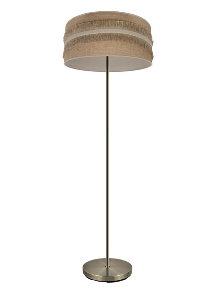 Lámpara de suelo con pantalla de saco