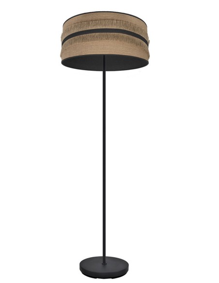 Lámpara de Pie Pantalla Saco-Negro