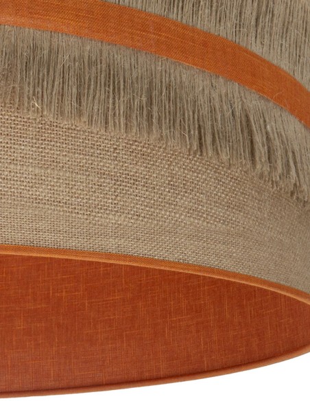 Lámpara de suelo con pantalla saco-naranja