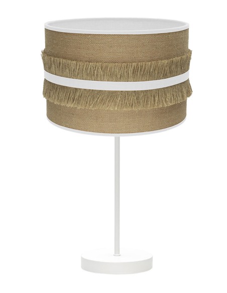 Lámpara de mesa alta pantalla de saco