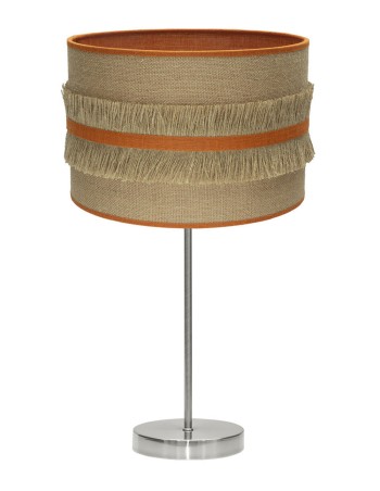 Lámpara alta de mesita con pantalla barata