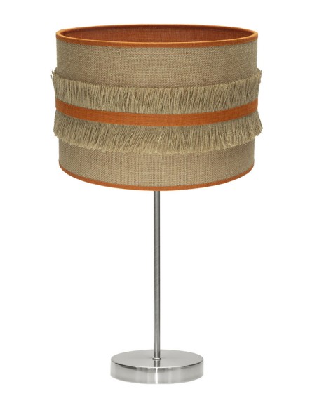 Lámpara alta de mesita con pantalla barata