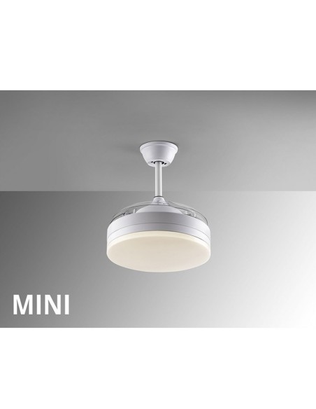 Lámpara ventilador mini Vento blanco