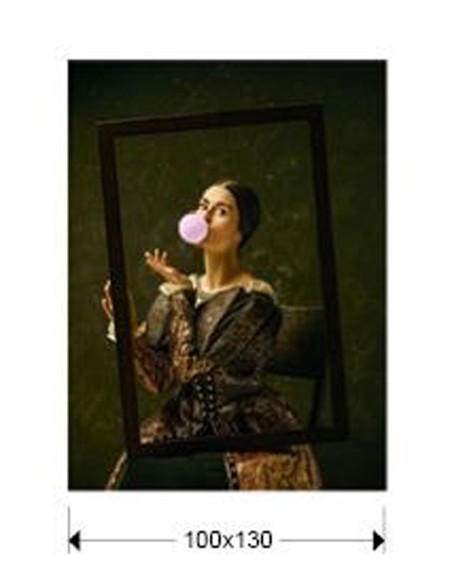 Selección de cuadros con estilo montados sobre cristal