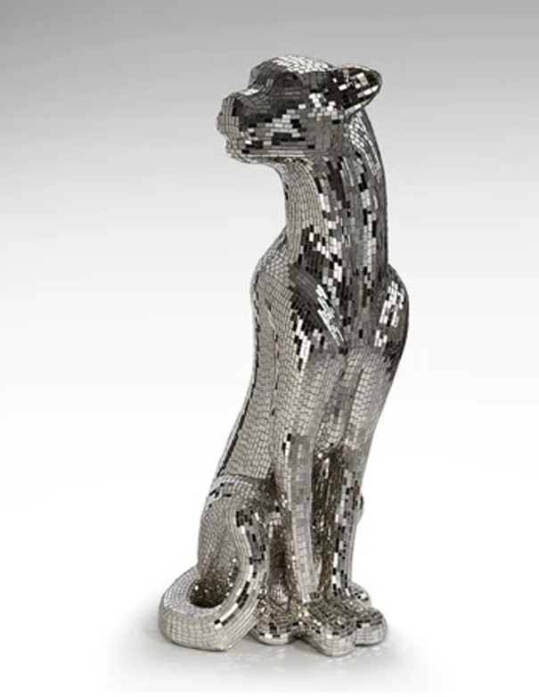 Figura leopardo Baguira mosaico de Schuller