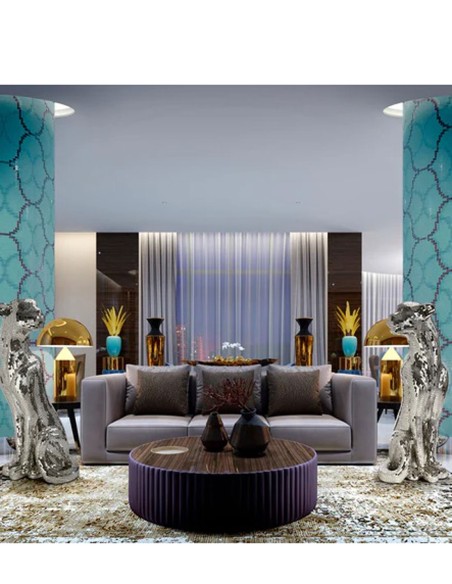 Leopardo Baguira mirada lateral